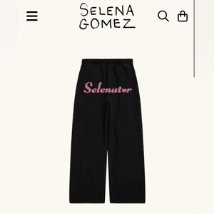 Selena Gomez glitter sweatpants